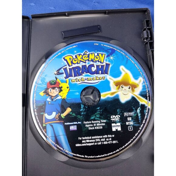 Pokemon Wish Maker Jirachi DVD Movie 2004 Animated Film Vintage 0786936244113 - Picture 2 of 10